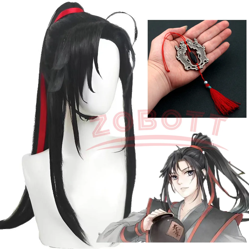 

Anime Mo Dao Zu Shi Grandmaster of Demonic Cultivation Wei Wuxian Lan Wangji Cosplay Ancientry Wig For Halloween Party + Wig Cap