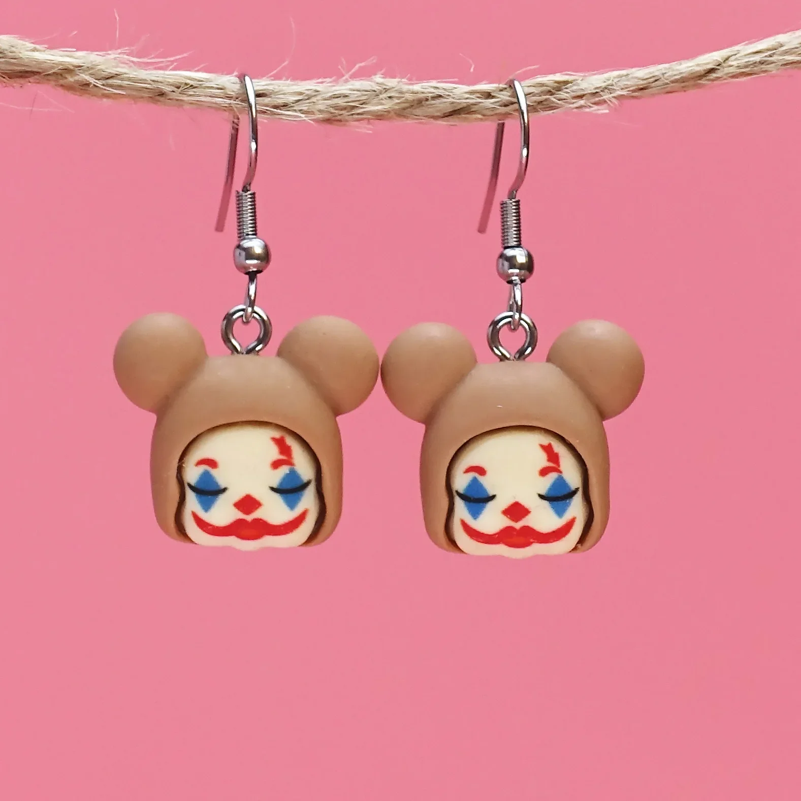 Jewelry Earring Personality Dirty Clown Earrings Niche Alternative Funny Fun Halloween Earrings  Earrings for Women