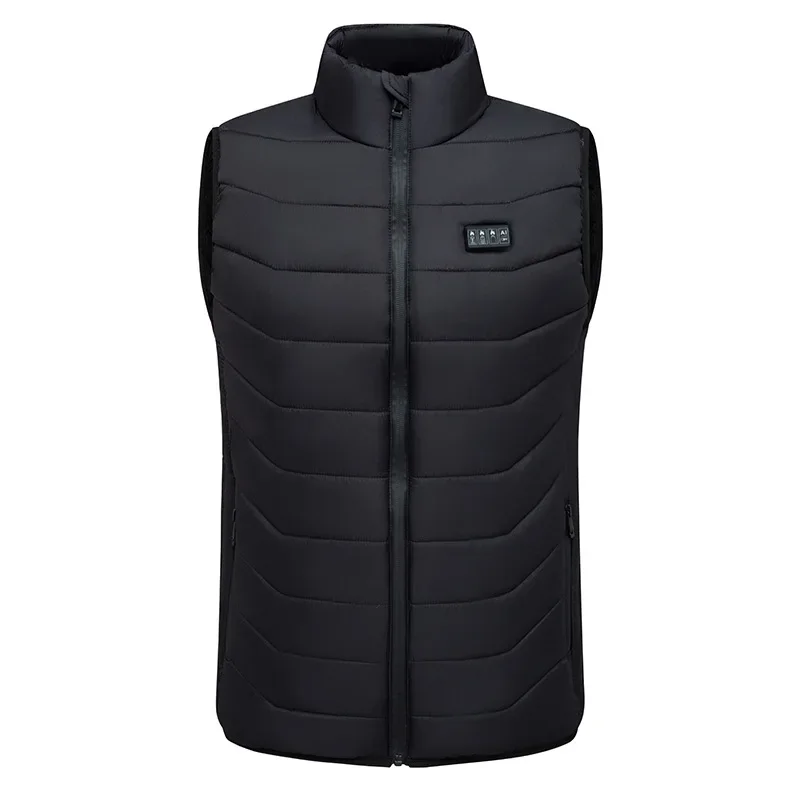 

28-зонный интеллектуальный электрический утепленный жилет с четырьмя управлениями для мужчин и женщин, термобелье, спортивный жилет на открытом воздухе, зимний жилет с подогревом