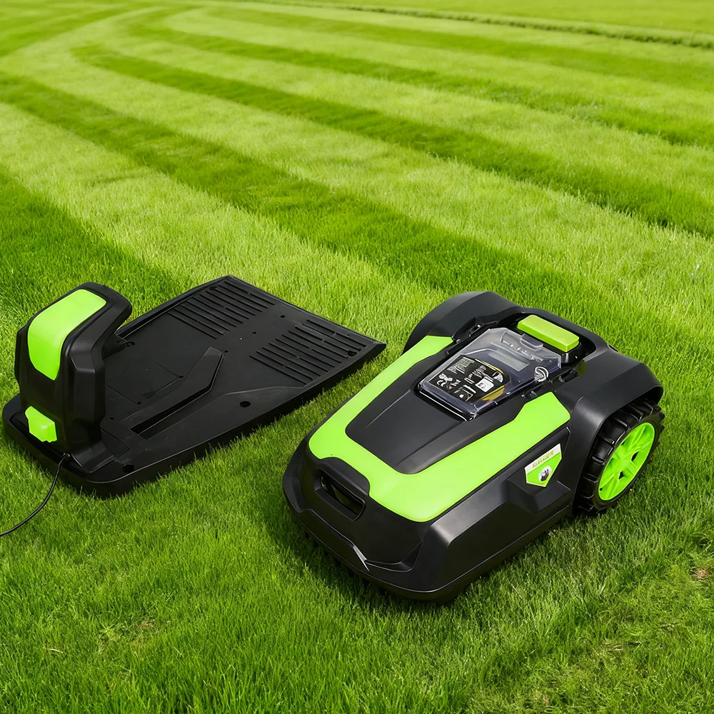

Brushless Smart Robotic Lawn Mower Automatic 900㎡ Garden Yard Grass Cutter