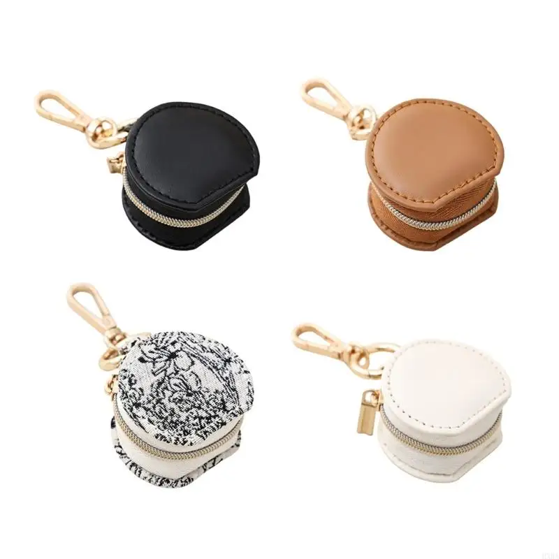 

HXBA Travel Jewelry Case Keychain With Elastic Pockets For Necklaces And Bracelets