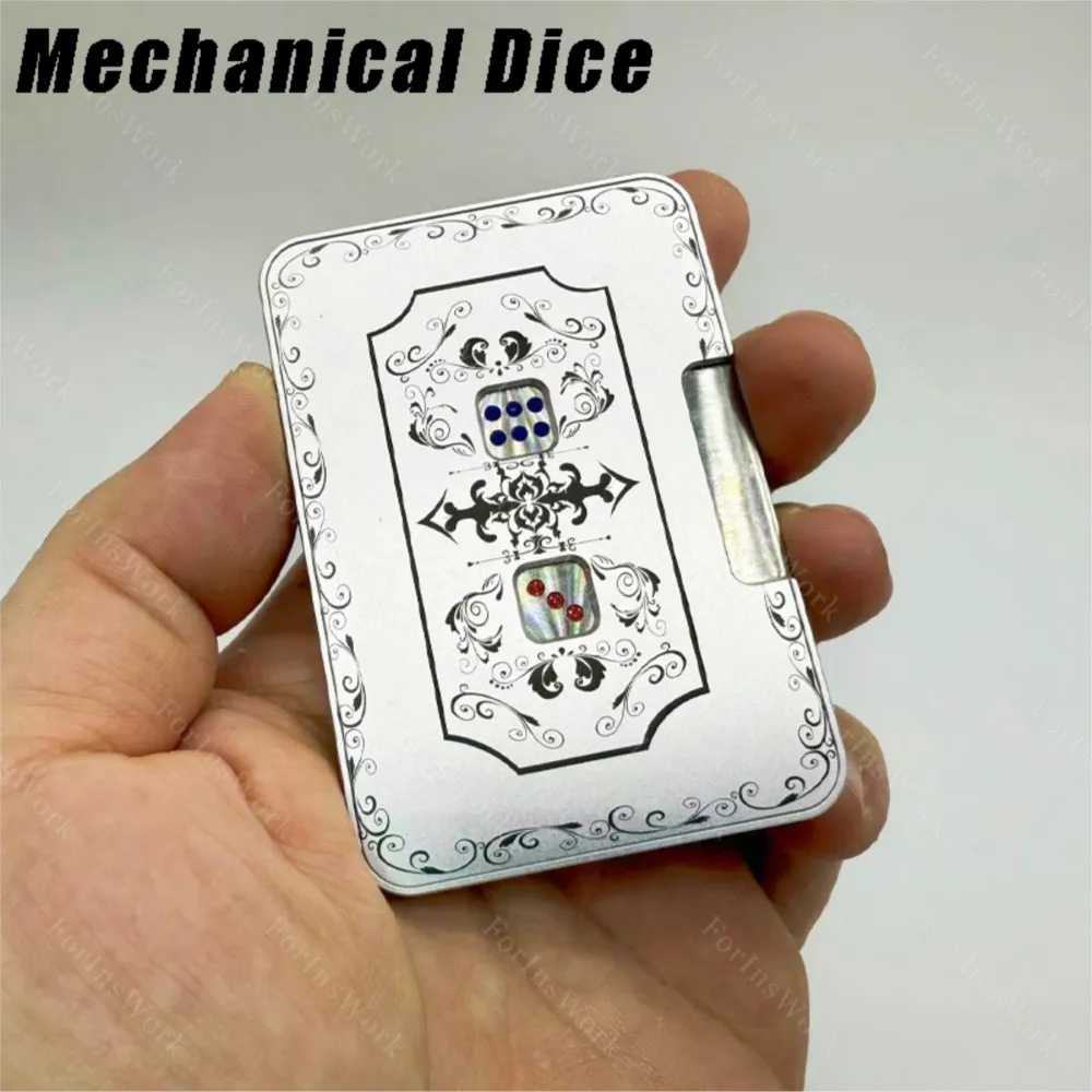 YOLO STUDIO Mechanical Dice Push Slider EDC Toys Fingertip Gyro Stress Relief Toys Party Toys