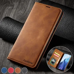 Retro Magnetic Wallet Leather Case For Redmi 10 10C 9 9A 9T Note 11 10 8 9 Pro Flip Cover For Xiaomi Poco M4 M3 Pro F3 X3 11T