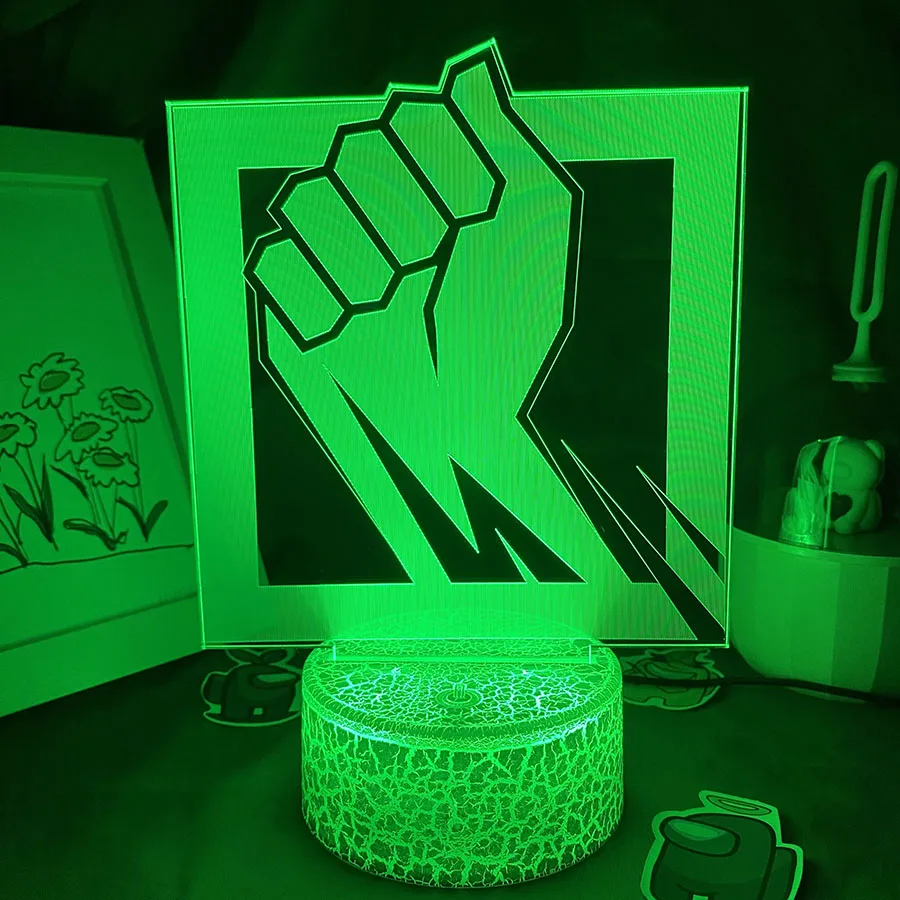 

Rainbow Six Siege Game Logo Finka 3D Led RGB Ночные огни Крутой подарок для друзей Спальня Стол Красочный знак Декор Неоновая лавовая лампа