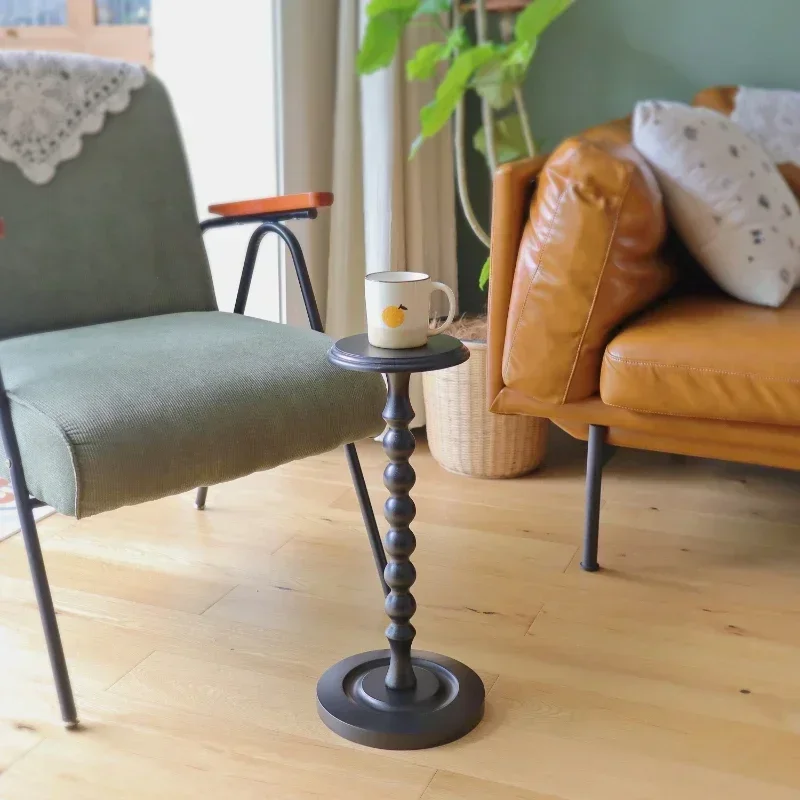 

Горячая распродажа: Многофункциональная подставка из массива дерева в винтажном стиле для хранения, с подстаканником, для дивана или кровати, портативная, простая