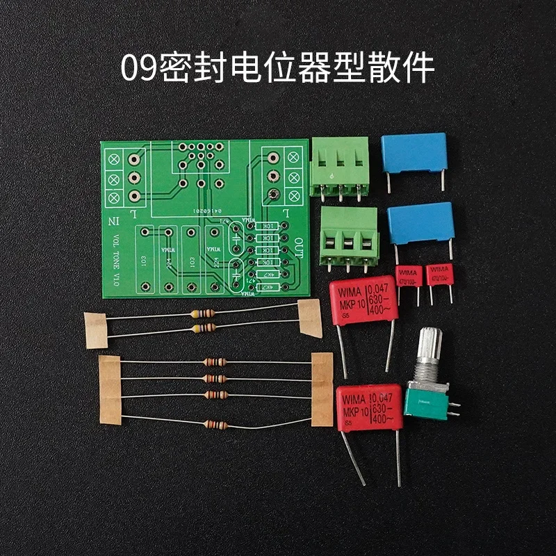 Passive Preamplifier Tone Board ALPS16 ALPS27 Optimize Treble and Bass Enhance Stereoscopic Sound Diy Kit for Amplifier Audio