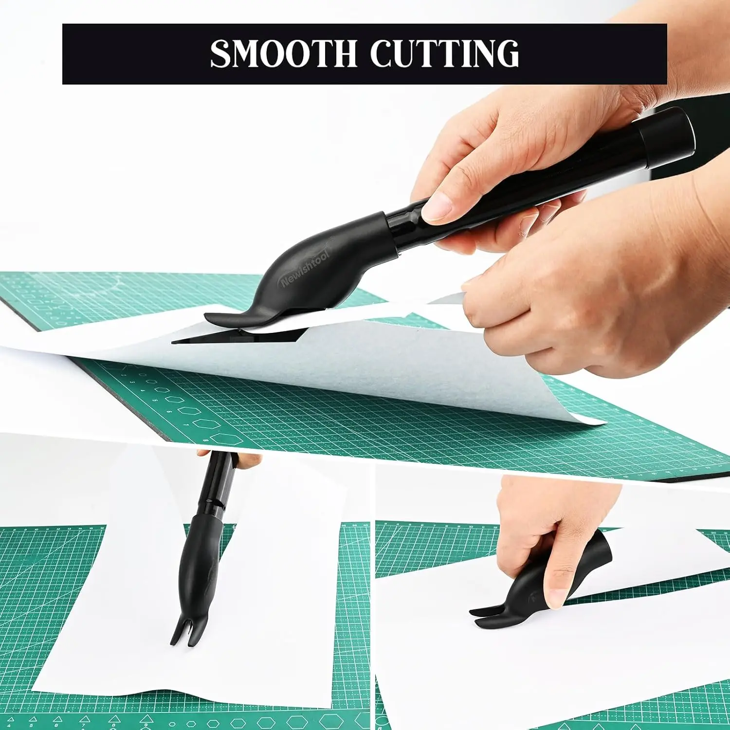 FOSHIO 11/63Inch Long Handle Wrapping Paper Cutting Tool With Secure Blade Window Tint Decal Wallpaper Styling Vinyl Film Cutter