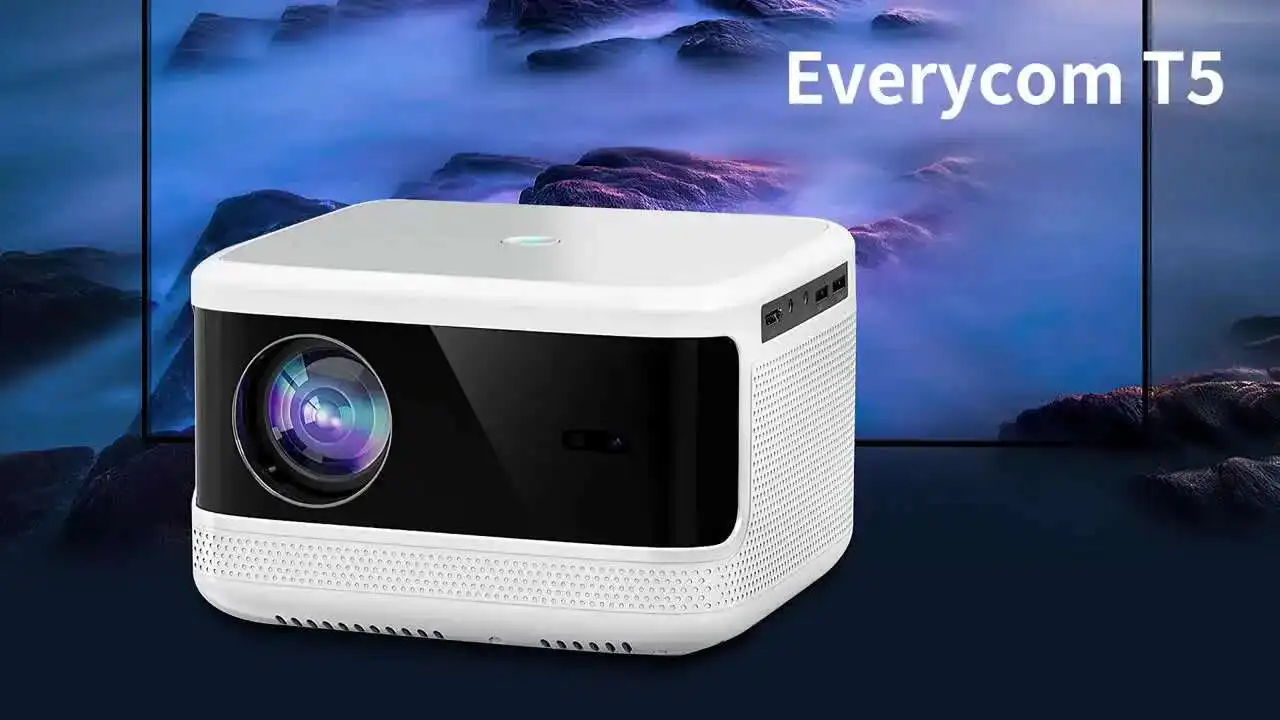 جهاز عرض Everycom Touyinger T5W Beam 1080P FHD 4K جهاز عرض تلفزيوني ذكي LED فيديو أندرويد 5G WIFI مسرح منزلي