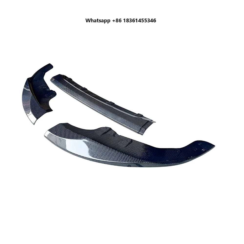

For G22/G23/G26 4-Series M-sport Package Only New M Performance Carbon Fiber Front Bumper Add-on Lip (3pcs) Fits 2020-2024