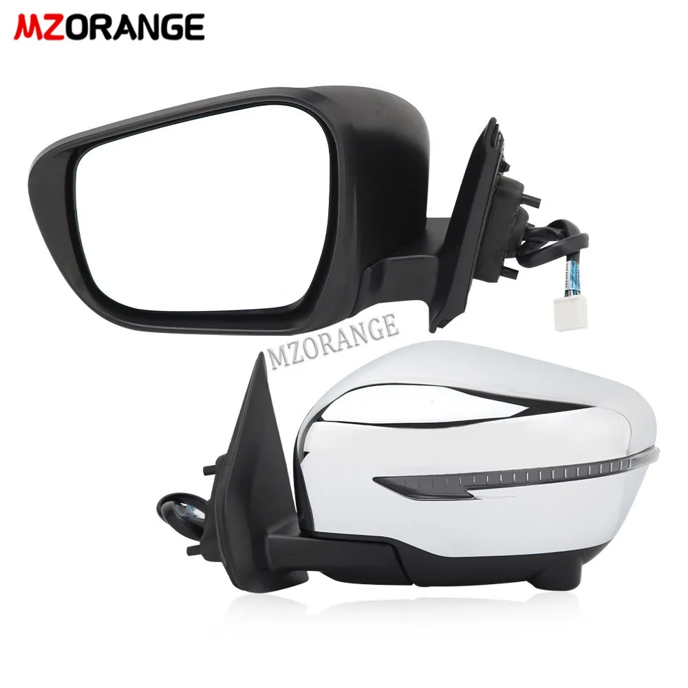 Plated Assembly Wing Back Door Side Mirror Car Rear View Rearview Side Mirror For Nissan Terra Navara 2018 With Lamp