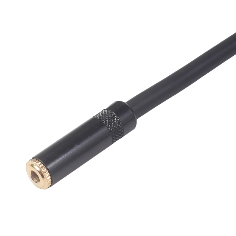 

0.3m Audio Adapter Cable 3.5mm Female to 2 Male Gold Plated Zinc Aluminum Alloy Shell Compatible with Smartphone Computer