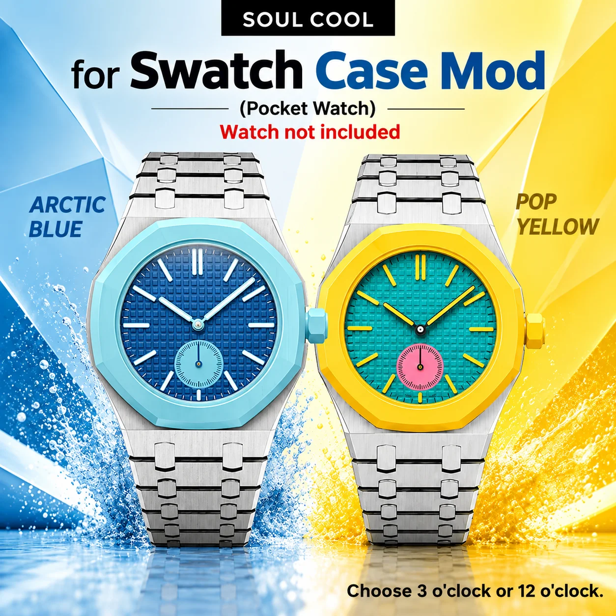 New Stainless Steel/Carbon Fiber Case/Fluororubber Strap, For Swatch Collection Luxury Mod Kit Changer To Wristwatch Band