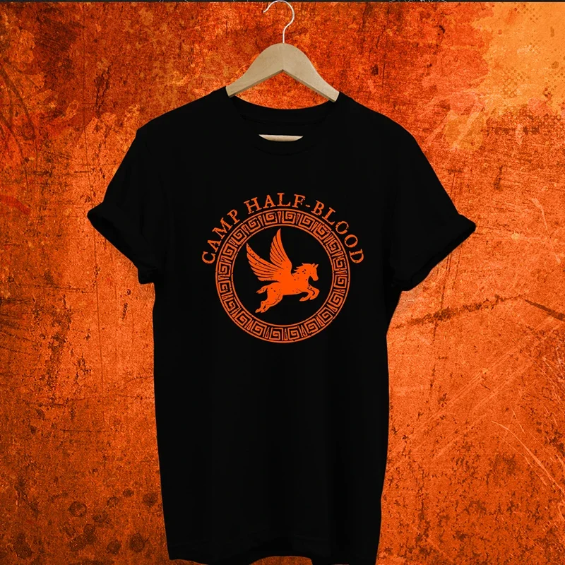 Camp Half Blood Shirt Percy Jackson and Olympian SPQR Women T-shirt Vintage Camp Half-Blood Chronicles Branches Orange T Shirt