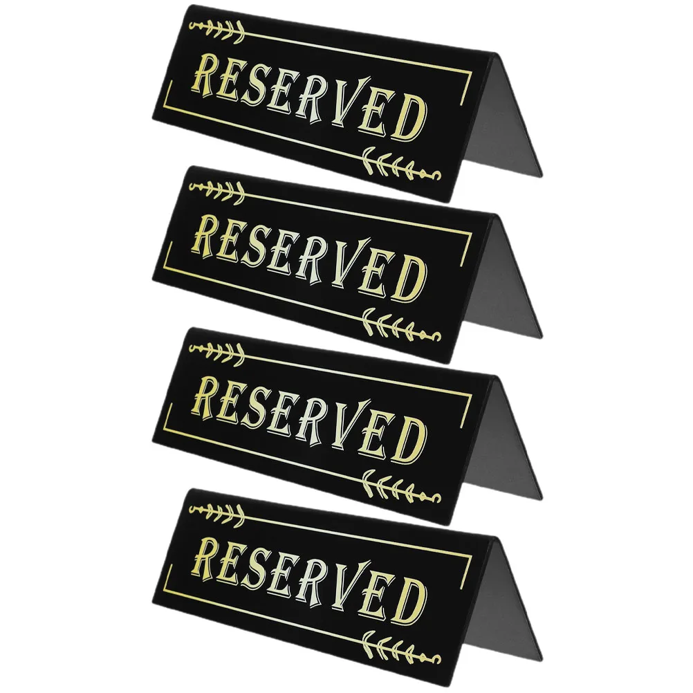 

Acrylic Inverted V Triangle Table Card Signs for Restaurant Hotel Reservation Reusable Seating Conference Room Marker Wedding