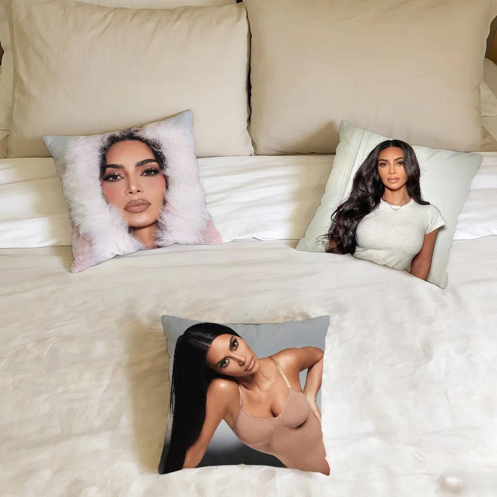 Actor K-Kim K-Kardashia cushion cover Home Office Birthday Anniversary Gifts Soft Skin Friendly Cushion Cover