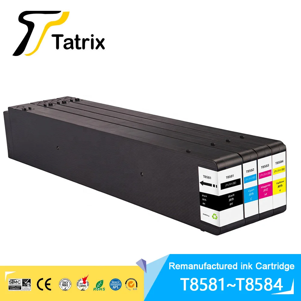 Tatrix T858 T8581 ink cartridge C13T858100 Remanufactured Ink Cartridge for Epson WorkForce Enterprise WF-C20590/WF-C20590 D4TWF