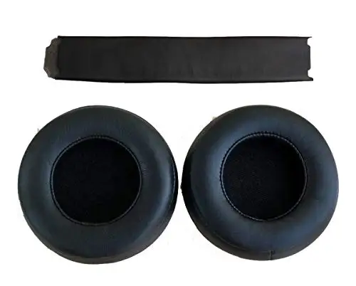 

V-MOTA Earpads Compatible with Beats PRO HI-End & Detox HiFi Headset,Replacement Ear Cushions+Headband Repair Parts