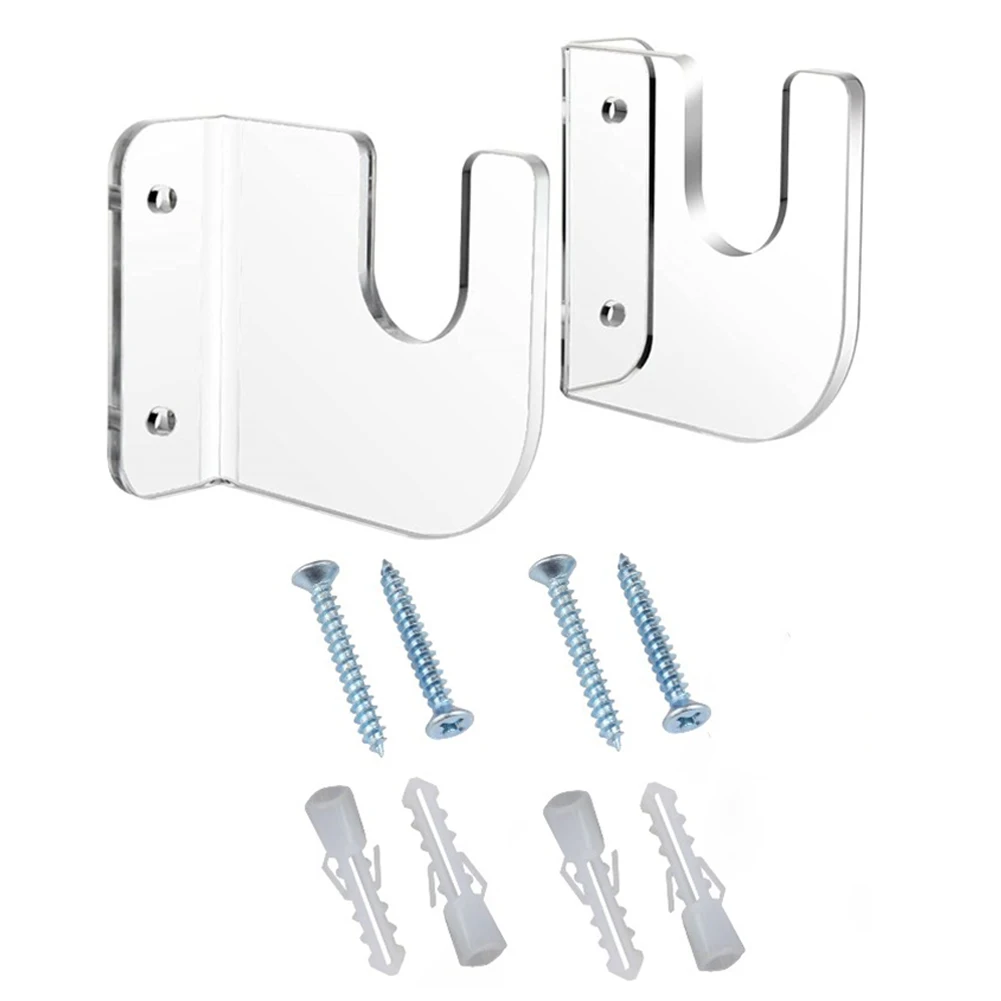 1 Pairs Skateboard Display Rack Acrylic Skateboard Storage Bracket Decoration Easy Install Non-slip for House Living Room