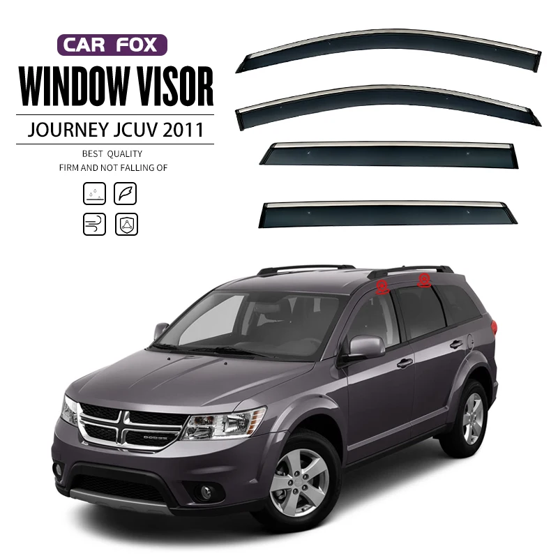 

For Dodge Journey JCUV MK1 2009-2020 2021+ Plastic Window Visor Vent Shades Sun Rain Deflector Guard For Dodge Journey JCUV