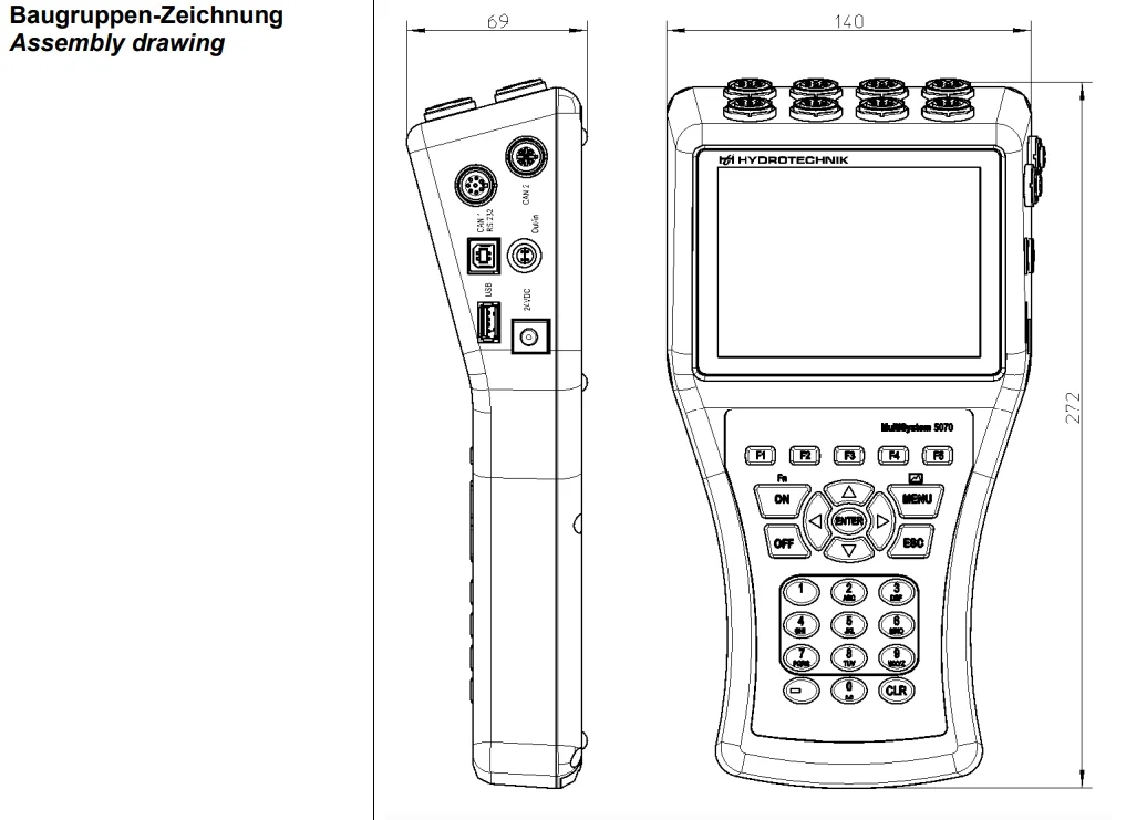 New original Hydrotechnik  multiSystem 5070 hydraulic test measurement instruments