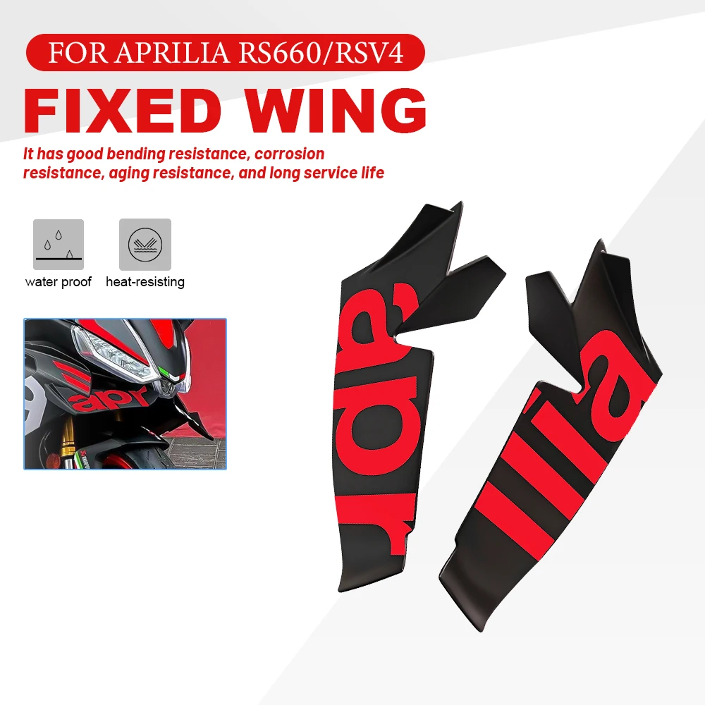 

5 Color red For Aprilia RS660 RS 660 rs660 RSV4 Fixed wing lower spoiler Winglet Motorcycle Aerodynamic Wing Kit Spoiler