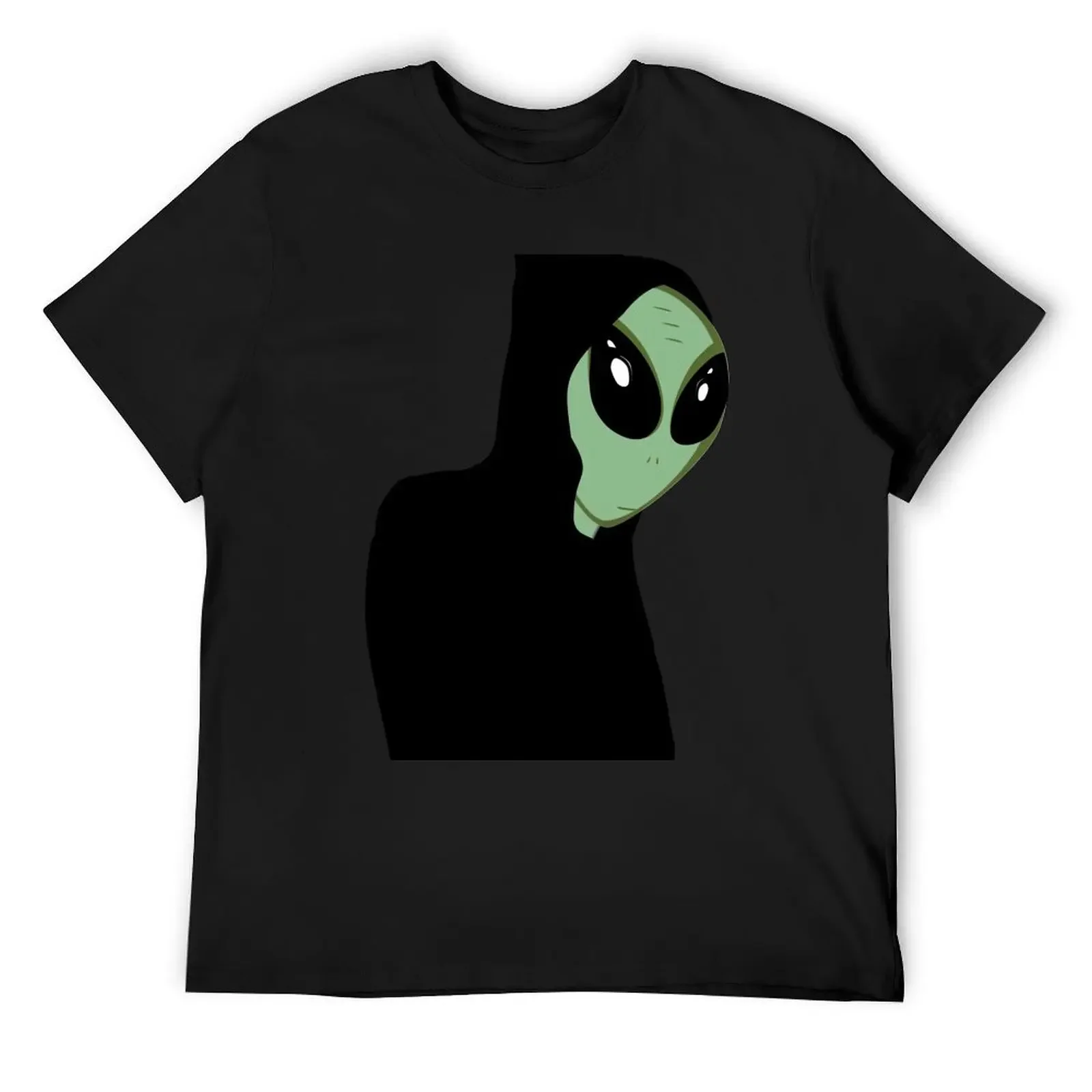 

UFO Little Green Alien Grey T-Shirt custom shirt Aesthetic clothing funny costumes mens graphic t-shirts pack