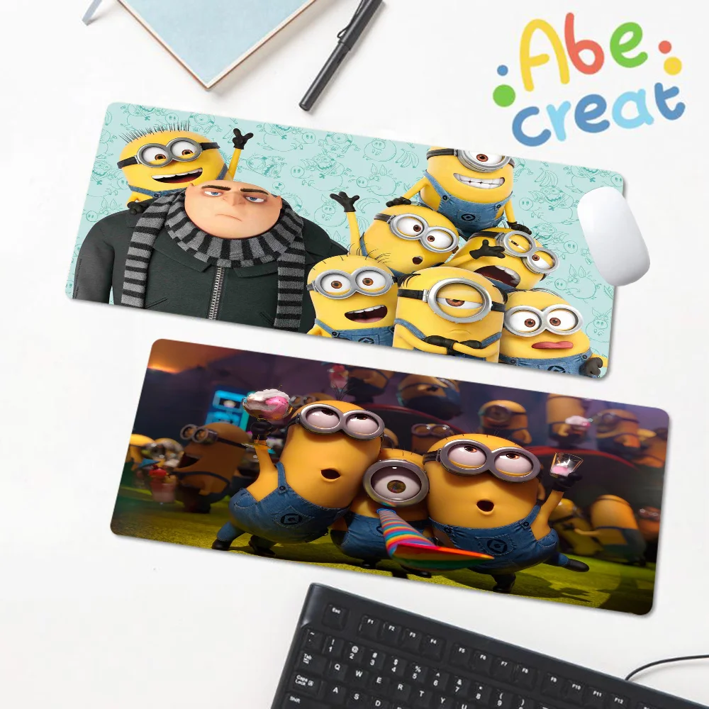 

Cartoon L-Lovely M-Minions Mousepad Custom Skin Thickened Mouse Pad Oversized Gaming Keyboard Notebook Table Mat