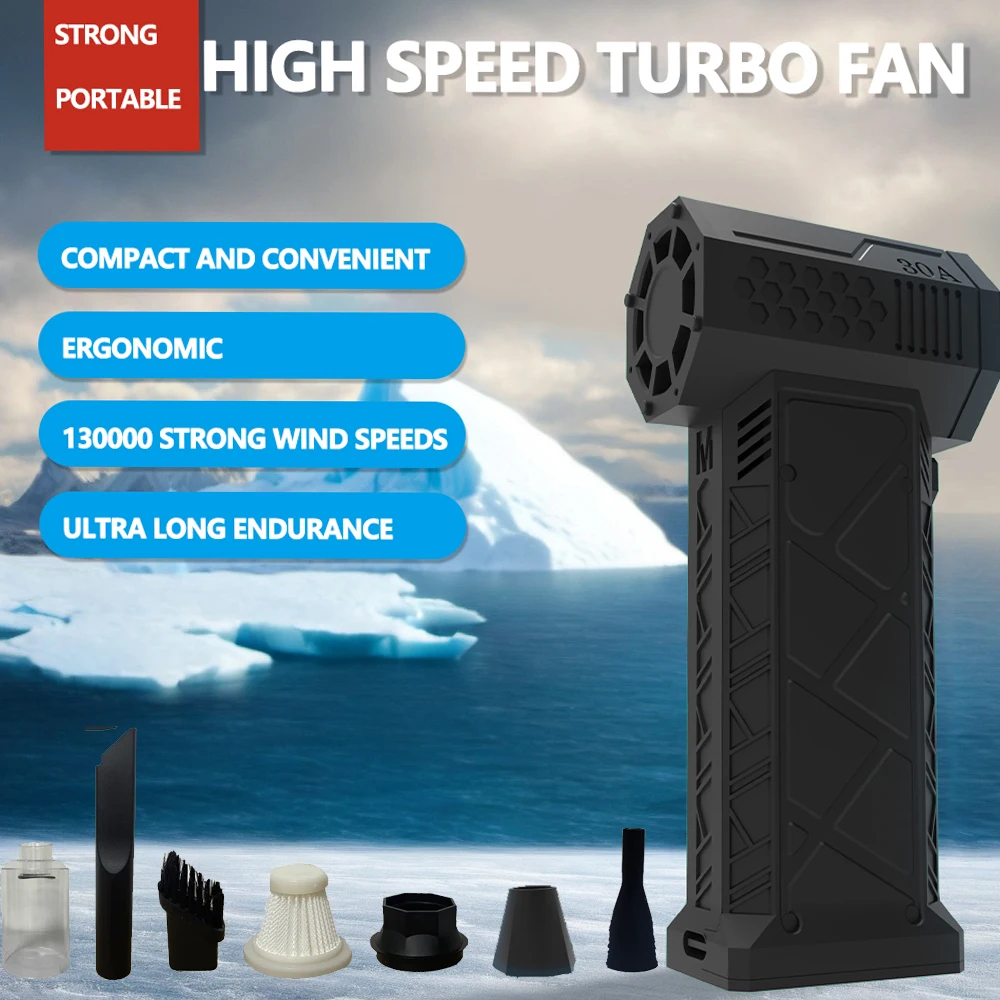 JANGKLIF130000RPM Wind Speed  Turbo Jet Fan Turbo Fan Powerful Air Blower Industrial Duct Fan Brushless Motor Car Electric Dryer