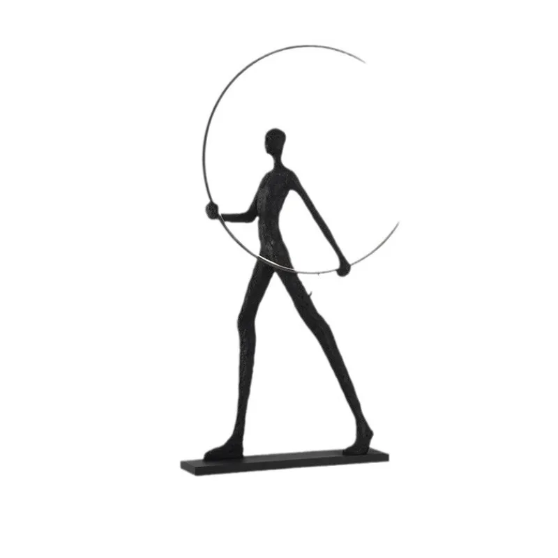 Large ornament statue floor lamp exhibition hall sales office abstract art bar living room light luxury sculpture