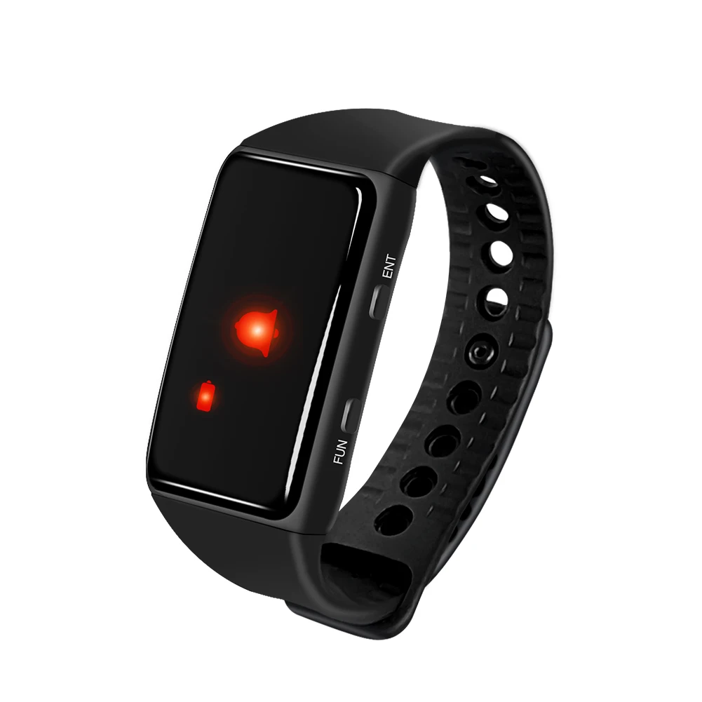 Wireless Watch Pager Caregiver System SOS Call Button Nurse Calling Alert Patient Help System for Home Personal Attention