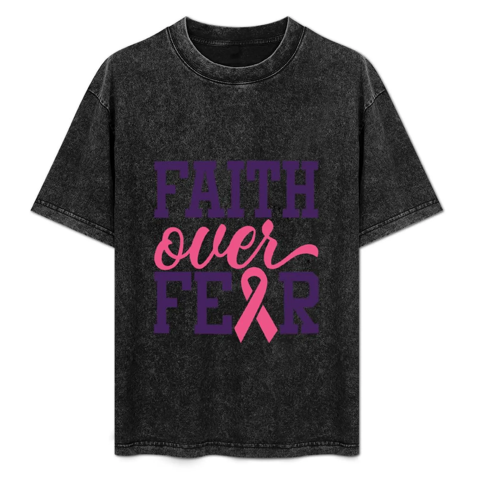 

Faith Over Fear T-Shirt Casual All Match Short Sleeve T-Shirt