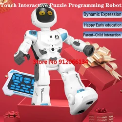 Touch Interactivet Early Education Remote Control Robot 40 Minutes Battery Life Intelligent Programming Subject Teach RC Robot