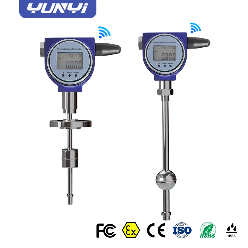 Yunyi High Precision Wireless Magnetostrictive Level Meter ±0.1% FS Accuracy