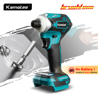 Kamolee 588Nm Cordless Electric Impact Brushless Wrench 5 Speed Screwdriver Power Tool 1/4\