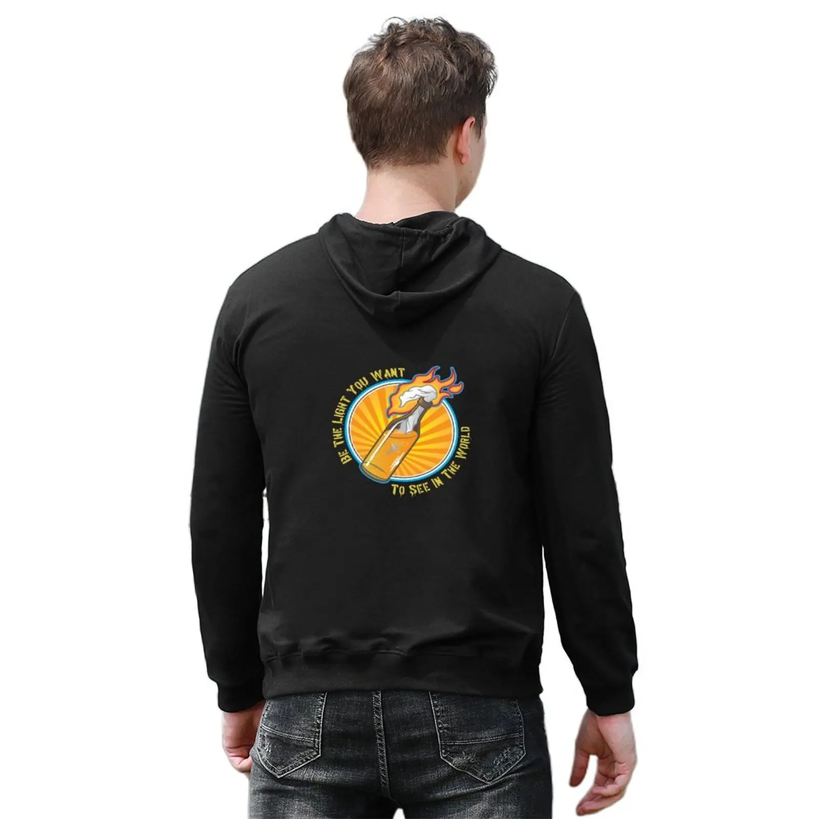 Be The Light Hoodie ملابس رجالية ملابس رجالية ملابس رجالية ملابس رياضية للرجال