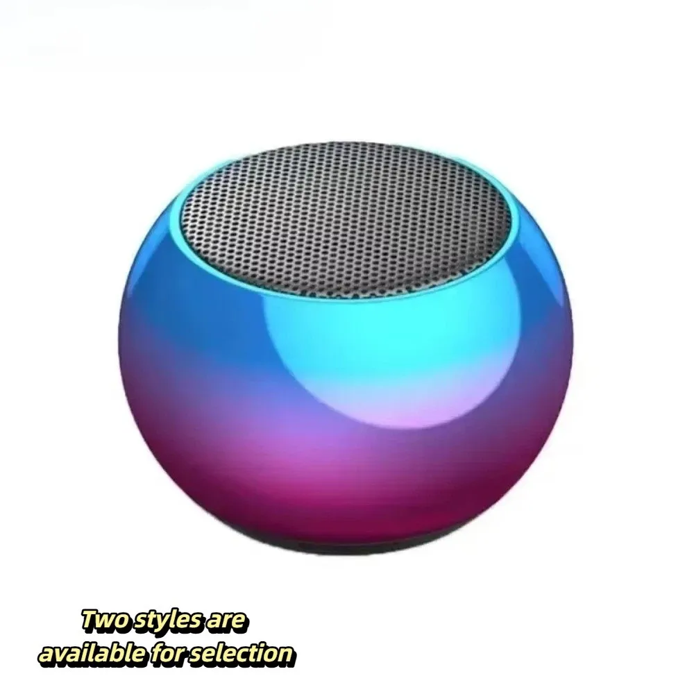 Mini Bluetooth Speaker Keychain Metal Shell Dual Color Wireless Speaker Keychain Lightweight Stereo Sound