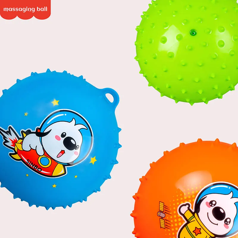 Bola colgante de cuerda para niños, Bola de dibujos animados de alta elasticidad con cuerda, Bola de masaje elástica, pelota de juguete interactiva para bebés de 3 a 6 años