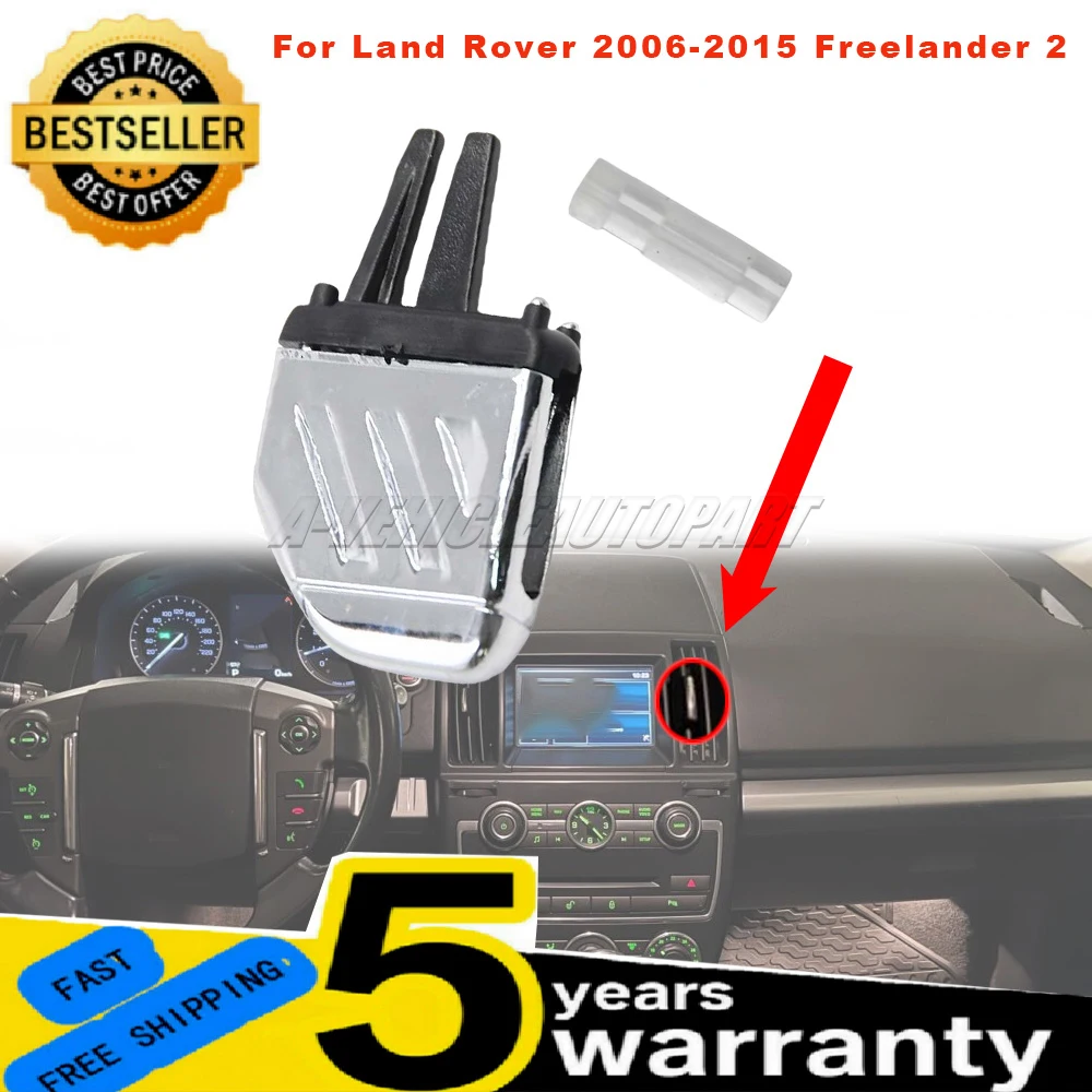 

1Pc/2Pcs/4Pcs Car AC Air Vent Outlet Silver Tab Clips Repair Kit Front Vent Adjuster Tabs For Land Rover 2006-2015 Freelander 2