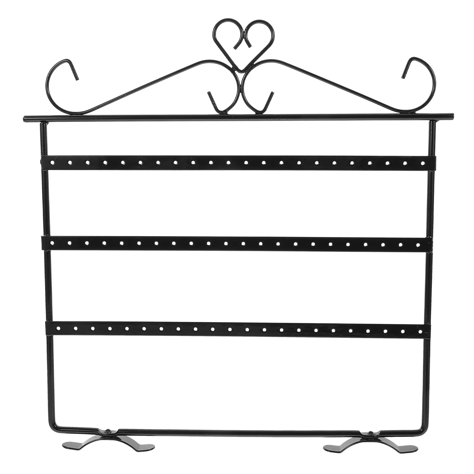 

Jewelry Storage Rack Delicate Iron Earrings Display Stand Household Organizer Three-Layer Decorative Jewelry Holder for Earring