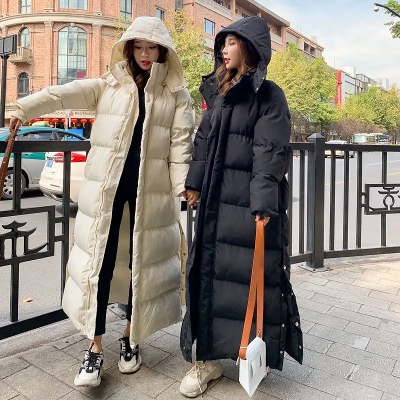 2023 neue Frauen Baumwoll mantel Winter jacke weibliche dicke warme Parkas Kapuze Outwear großen Mantel