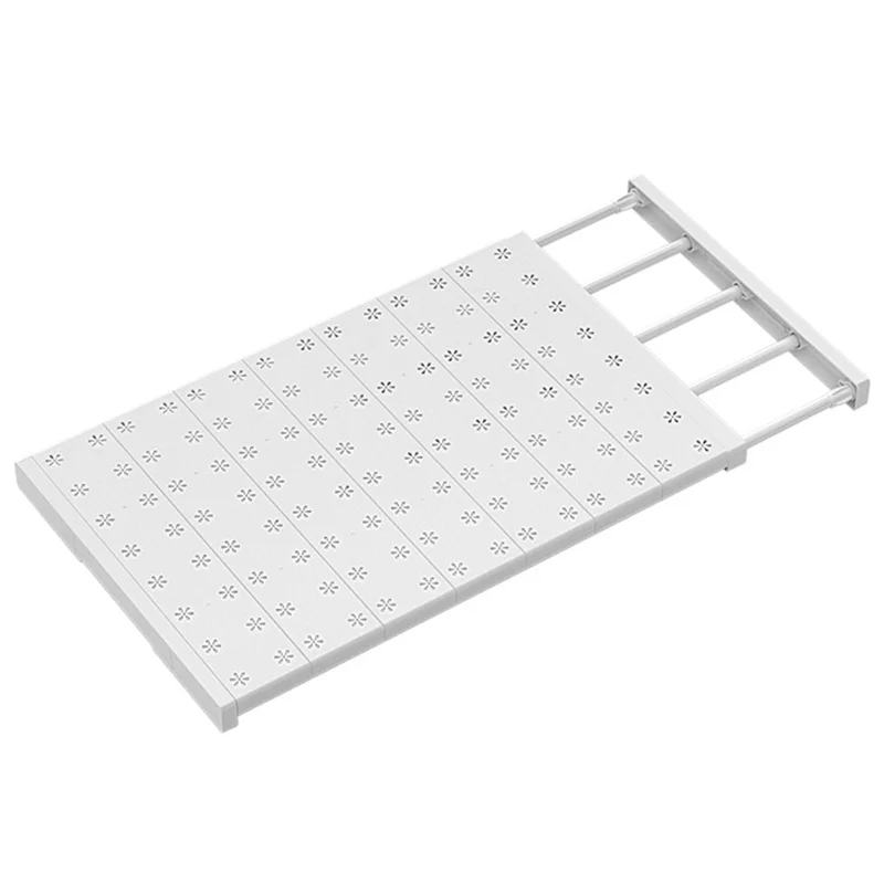 A68G-Einstellbare Lagerung Rack Teleskop Kleiderschrank Regal Lagerung Rack DIY Partition Schrank Werkzeuge