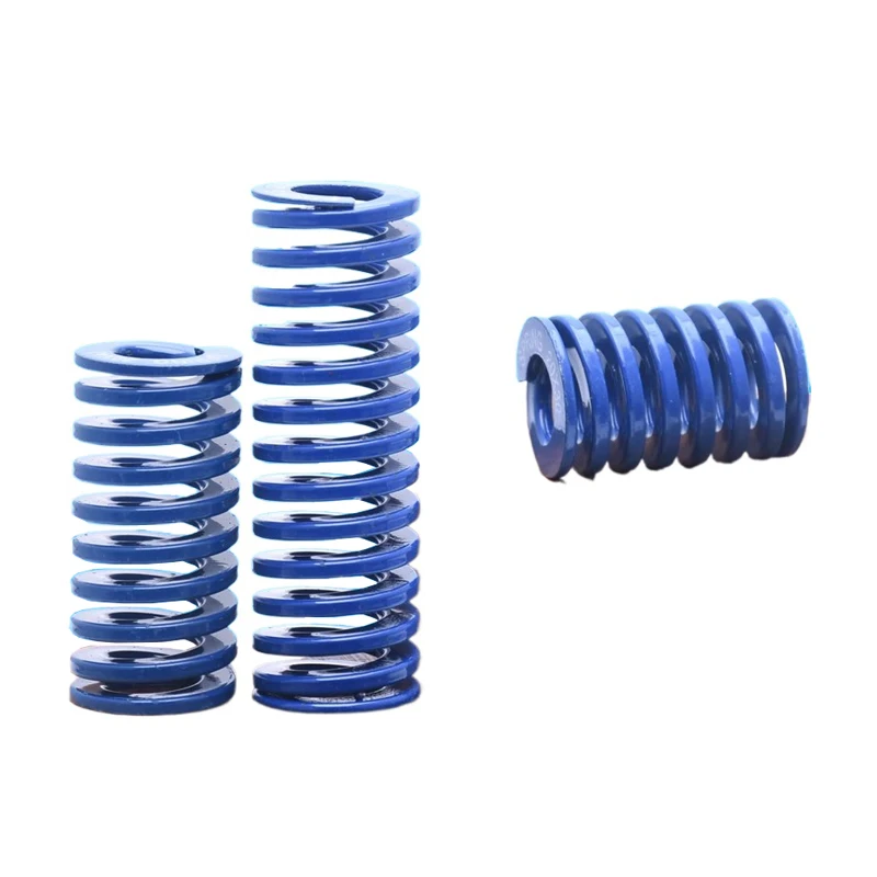 Blue TL Series Die Springs – Rectangular Spring Steel, Light Load, OD 8-35mm for Mold, Stamping & Industrial Machinery