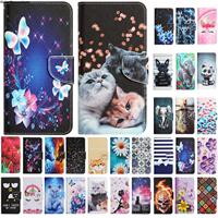 Painted Case for Coque Xiaomi Redmi Note 11 7 8 9 10 Pro 5G 11S 10S 9S 9T 8T Case Leather Elephant Flip Wallet Stand Phone Cover