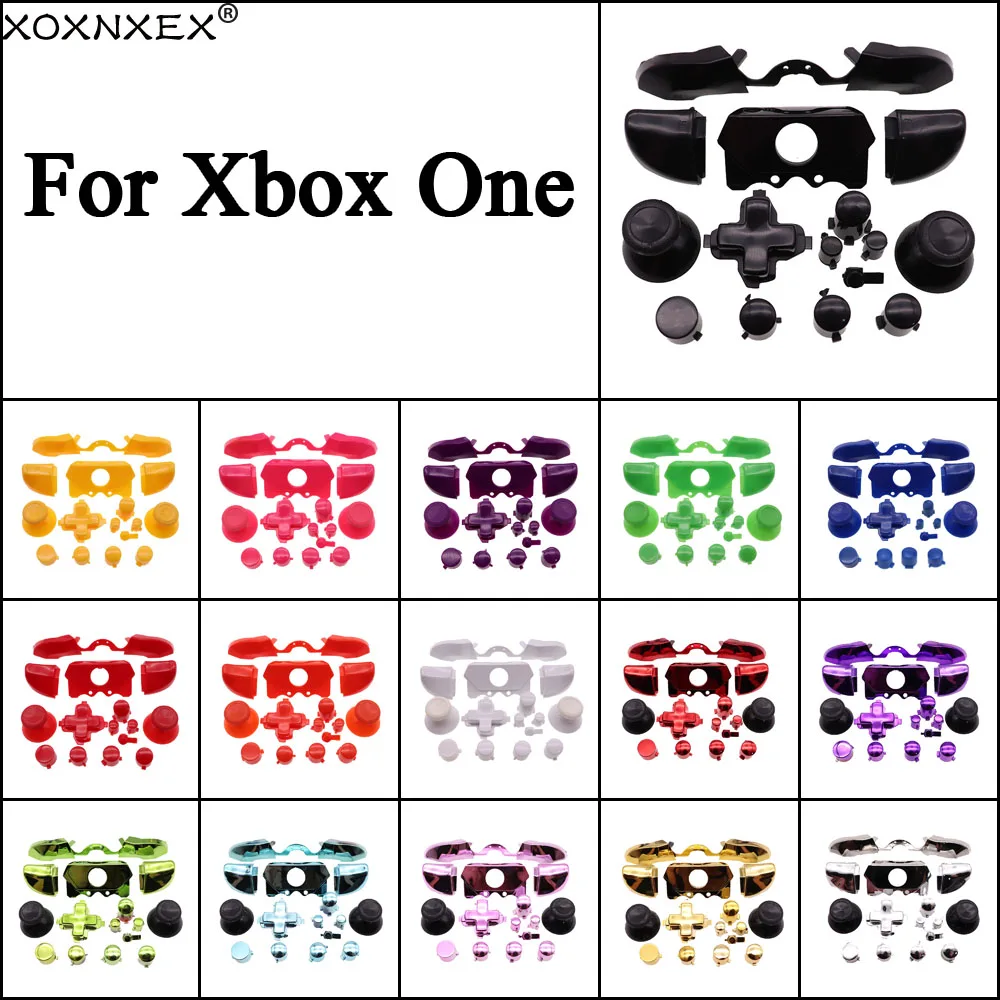 

1 комплект для контроллера Xbox One, полный комплект RB LB LT RT, триггеры бампера, кнопки, средняя панель, модный комплект, D-Pad, замена ABXY