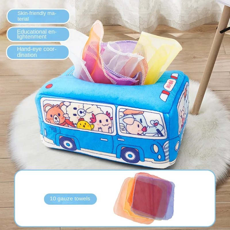 Baby Montessori Speelgoed, Magische Tissue Box, Educatieve Leeractiviteit Zintuiglijk Speelgoed Voor Kinderen Vinger Oefenen Druk Bord Baby Spel