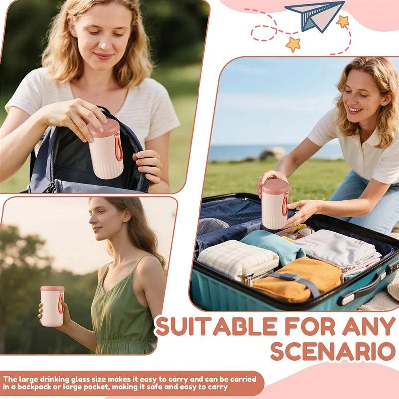 مجموعة فرش تنظيف زجاجات الأطفال AT29-Travel، رف تجفيف زجاجات الأطفال القابل للطي، مجموعة التنظيف الأساسية للسفر في الهواء الطلق