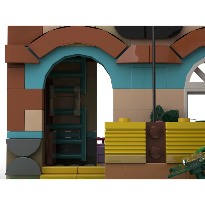 مدينة شارع عرض Moc قوالب بناء مزرعة منزل نموذج التكنولوجيا وحدات نموذج لعبة المكعبات لتقوم بها بنفسك تجميع البناء الهدايا #6