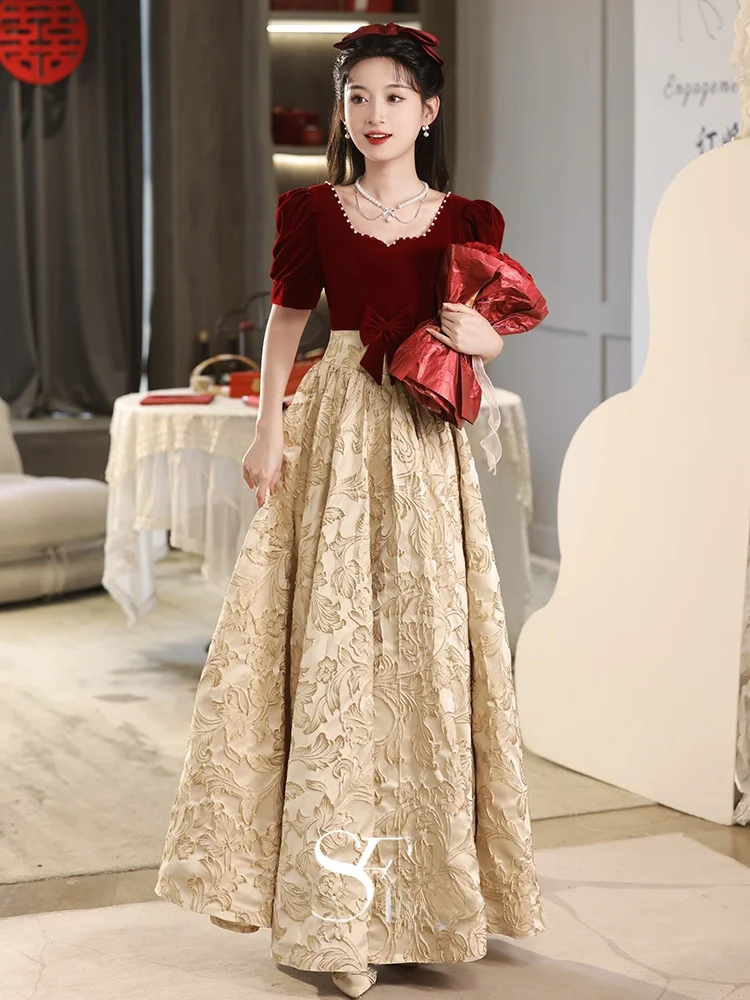 

Princ Sle Wedding Dr Women's Casual Engagement Par Gown Floor-Length Ball Gown Zipper Ba Simple Elegance
