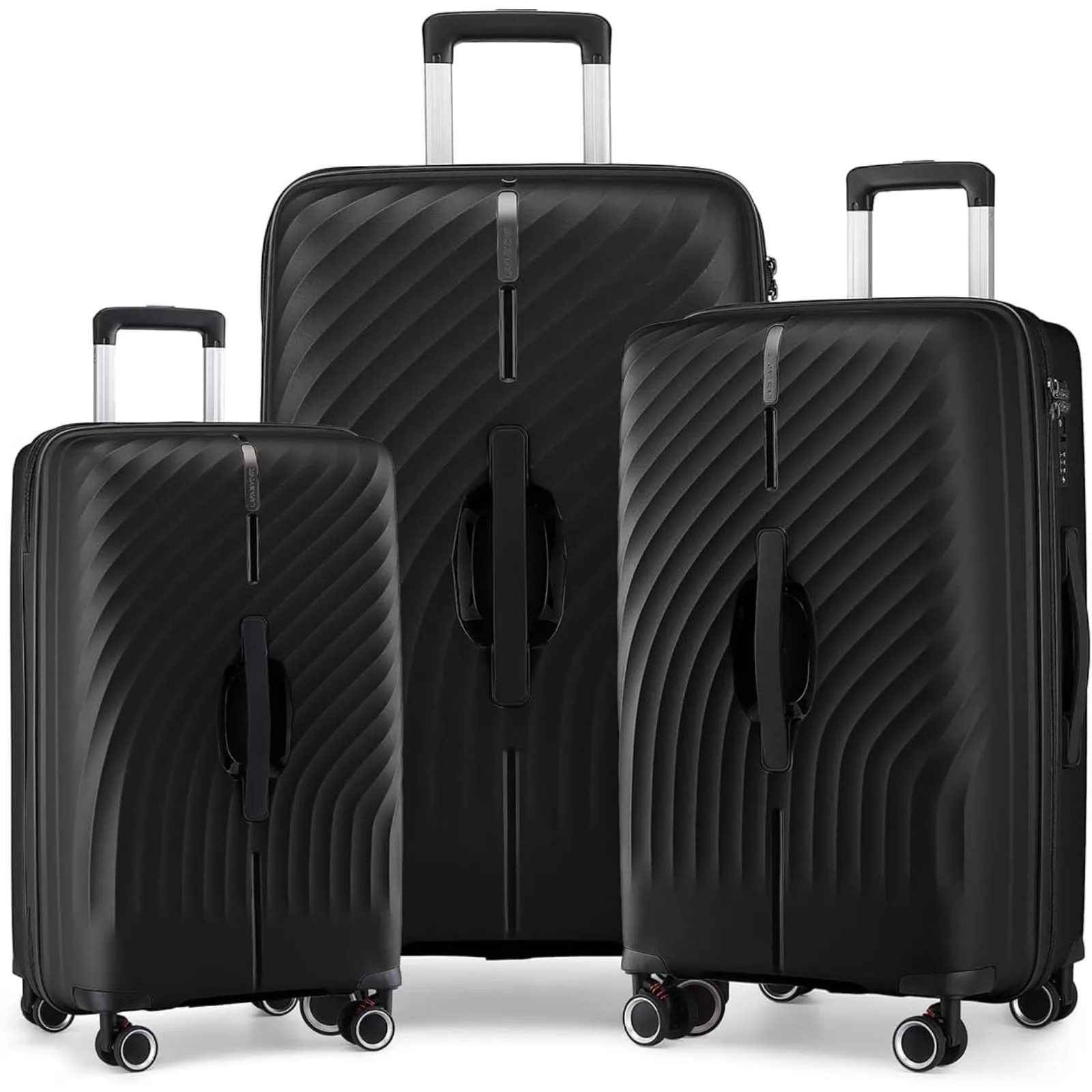 

US LARVENDER Luggage Sets 3 Piece Hardside Trunk Spinner Luggage with Spinner Wheels TSA Lock