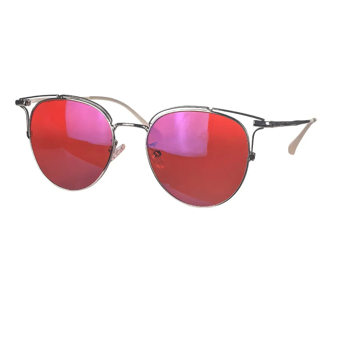 SHINU النساء نظارات دائرية Y2k عدسة حمراء النوم أفضل عدسة برتقالية الضوء الأزرق حجب نظارات وقت طويل الألعاب صديقة هدية #5